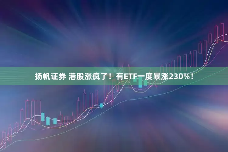 扬帆证券 港股涨疯了！有ETF一度暴涨230%！