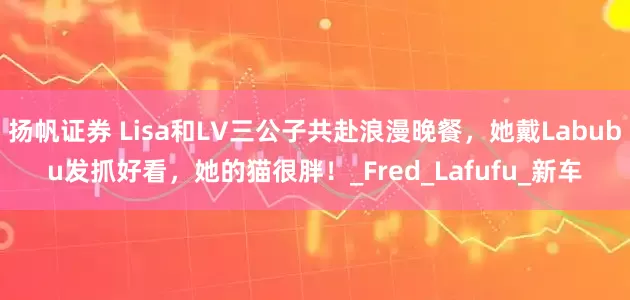 扬帆证券 Lisa和LV三公子共赴浪漫晚餐，她戴Labubu发抓好看，她的猫很胖！_Fred_Lafufu_新车