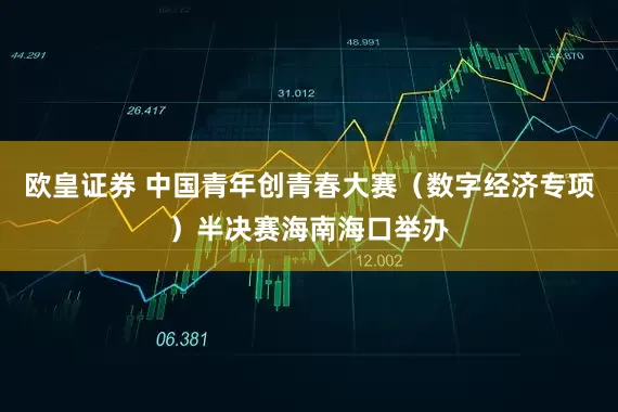 欧皇证券 中国青年创青春大赛（数字经济专项）半决赛海南海口举办